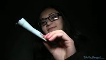 Geeky Russian Girl Creampied!