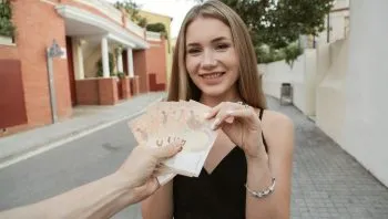 Russian Babe In A Short Black Dress